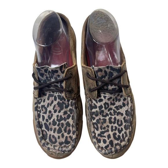 Twisted X Women’s Animal Print Leather Driving Moccasins - Picture 9 of 9